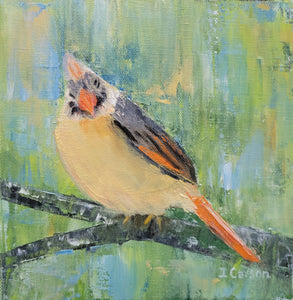 Female Cardinal by Ingrid Carson