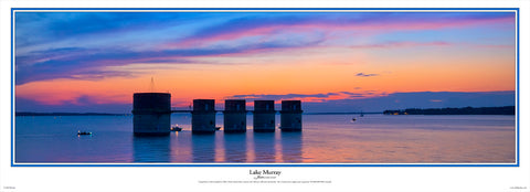 Lake Murray Towers Sunset by Bill Barley